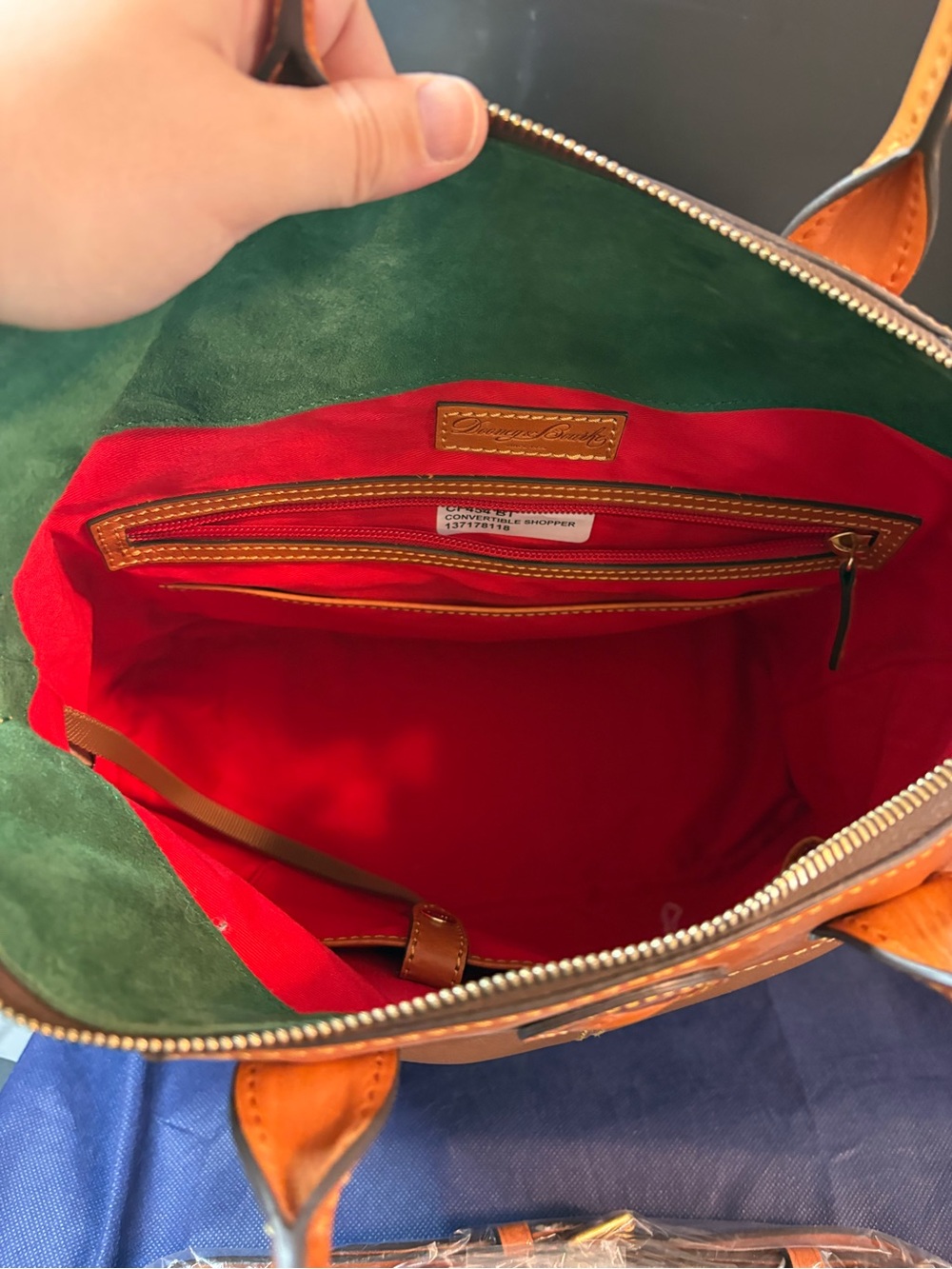 Dooney & Bourke Convertible Shopper in British Tan - Picture 6 of 12